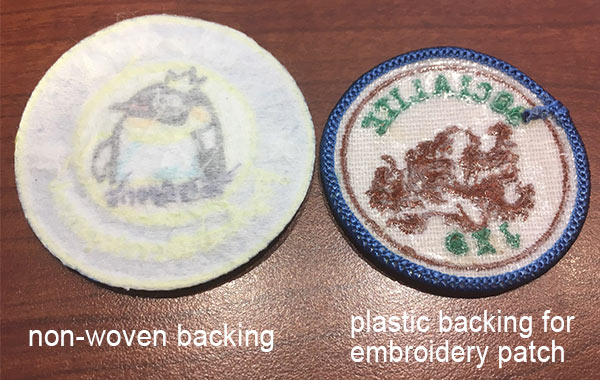 Sew-on patch attachment